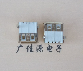 天津usb AF90度插座14.0mm耐高温LCP半包胶芯