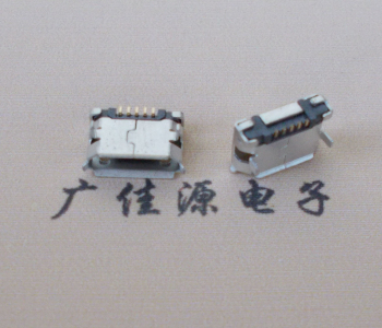 天津Micro USB卷口 B型(无柱）插板脚间距6.4普通端子