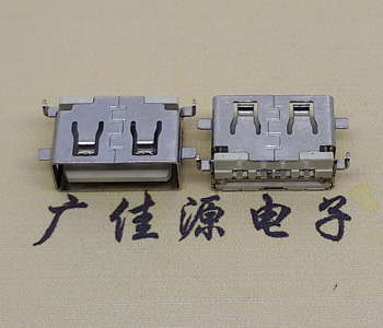 天津USB母座 前贴后插 沉版1.1/1.9总长8.5mm大电流