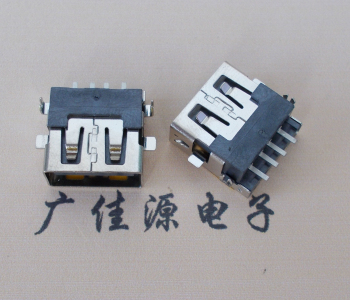 天津 USB母座 贴片沉板3.5/4.9 直口/卷口铜壳/铁壳