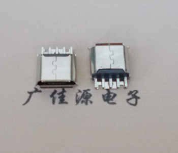 天津Micro USB母座 防水接口焊线夹板式悬空翻边