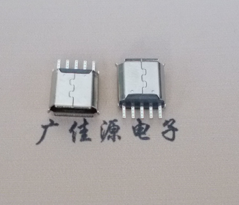 天津Micro USB接口 母座B型5p引脚焊线无后背