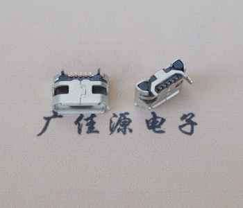 天津Micro USB接口 usb母座 定义牛角7.2x4.8mm规格尺寸