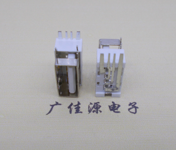 天津USB侧立式短体10.0尺寸 侧插加宽脚5A大电流插座