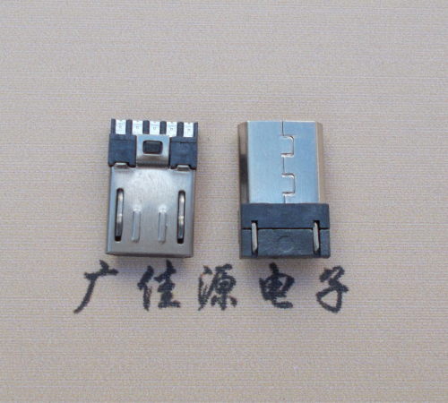 天津Micro USB 公头焊线短体10.5mm胶芯3.0前五后五
