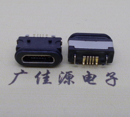 天津  micro 5p防水数据接口 两脚插板防水母座