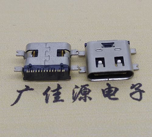 天津type-c16p母座全贴带弹片连接器