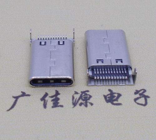天津铆合式type-c24p公头两脚插板针脚贴板