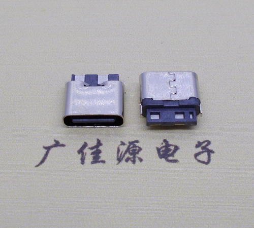 天津type c2p焊线母座高6.5mm铆合式连接器
