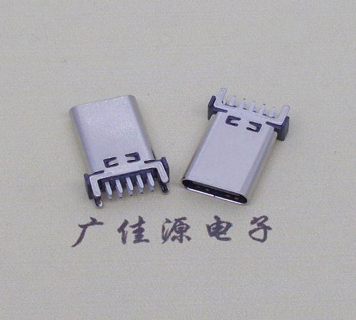 天津立式type c10p母座端子插板可过大电流充电和数据传输，高度H=13.10、13.70、15.0mm