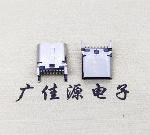 天津TYPE-C16Pin立贴连接器.四脚直插设计结构接线图